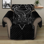 Black And White Gemini Sign Print Recliner Protector