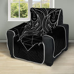 Black And White Gemini Sign Print Recliner Protector