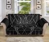 Black And White Gemini Sign Print Sofa Protector