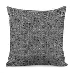 Black And White Geometric African Print Pillow Cover
