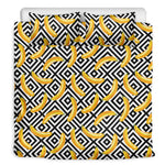 Black And White Geometric Banana Print Duvet Cover Bedding Set