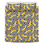Black And White Geometric Banana Print Duvet Cover Bedding Set