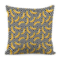 Black And White Geometric Banana Print Pillow Cover