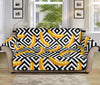 Black And White Geometric Banana Print Sofa Protector