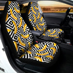 Black And White Geometric Banana Print Universal Fit Car Seat Covers