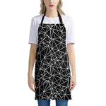 Black And White Geometric Mosaic Print Apron