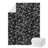 Black And White Geometric Mosaic Print Blanket