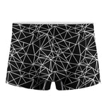 Black And White Geometric Mosaic Print Men's Boxer Briefs