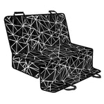 Black And White Geometric Mosaic Print Pet Car Back Seat Cover