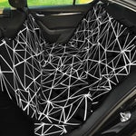 Black And White Geometric Mosaic Print Pet Car Back Seat Cover