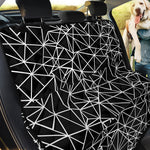 Black And White Geometric Mosaic Print Pet Car Back Seat Cover