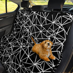 Black And White Geometric Mosaic Print Pet Car Back Seat Cover