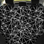 Black And White Geometric Mosaic Print Pet Car Back Seat Cover