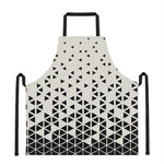 Black And White Geometric Pattern Print Apron