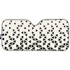 Black And White Geometric Pattern Print Car Sun Shade