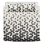 Black And White Geometric Pattern Print Duvet Cover Bedding Set