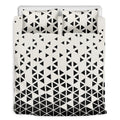 Black And White Geometric Pattern Print Duvet Cover Bedding Set