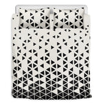 Black And White Geometric Pattern Print Duvet Cover Bedding Set
