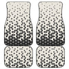 Black And White Geometric Pattern Print Front and Back Car Floor Mats