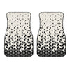 Black And White Geometric Pattern Print Front Car Floor Mats