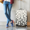 Black And White Geometric Pattern Print Luggage Cover