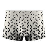 Black And White Geometric Pattern Print Men's Boxer Briefs