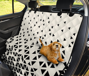 Black And White Geometric Pattern Print Pet Car Back Seat Cover