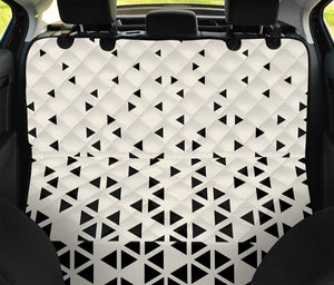 Black And White Geometric Pattern Print Pet Car Back Seat Cover