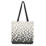 Black And White Geometric Pattern Print Tote Bag