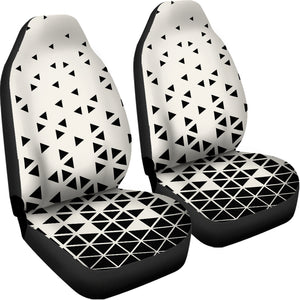 Black And White Geometric Pattern Print Universal Fit Car Seat Covers