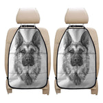Black And White German Shepherd Print Car Seat Organizers
