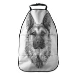 Black And White German Shepherd Print Car Seat Organizers