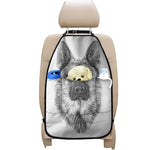 Black And White German Shepherd Print Car Seat Organizers