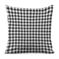 Black And White Gingham Pattern Print Pillow Cover