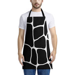 Black And White Giraffe Pattern Print Apron