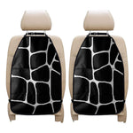 Black And White Giraffe Pattern Print Car Seat Organizers
