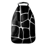 Black And White Giraffe Pattern Print Car Seat Organizers
