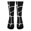 Black And White Giraffe Pattern Print Crew Socks