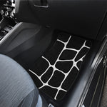 Black And White Giraffe Pattern Print Front and Back Car Floor Mats