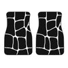 Black And White Giraffe Pattern Print Front Car Floor Mats