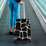 Black And White Giraffe Pattern Print Luggage Cover