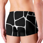 Black And White Giraffe Pattern Print Men's Boxer Briefs