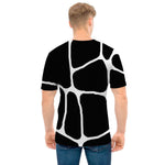 Black And White Giraffe Pattern Print Men's T-Shirt