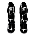 Black And White Giraffe Pattern Print Muay Thai Shin Guards