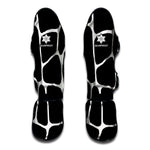 Black And White Giraffe Pattern Print Muay Thai Shin Guard