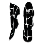 Black And White Giraffe Pattern Print Muay Thai Shin Guard