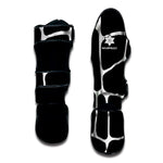 Black And White Giraffe Pattern Print Muay Thai Shin Guard