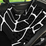 Black And White Giraffe Pattern Print Pet Car Back Seat Cover