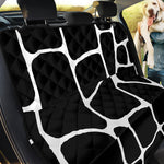 Black And White Giraffe Pattern Print Pet Car Back Seat Cover