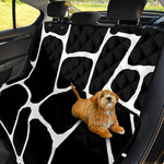 Black And White Giraffe Pattern Print Pet Car Back Seat Cover